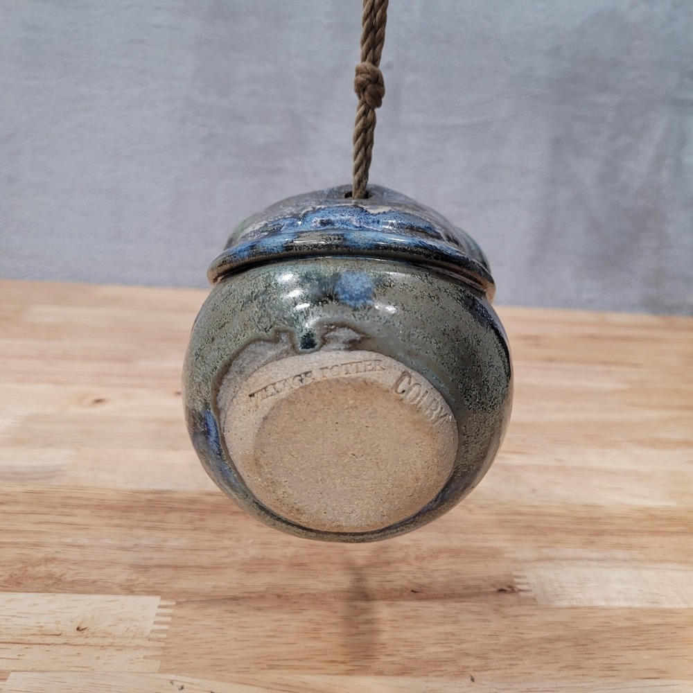 Pottery Bird Feeder or Planter‎ Village Potter Colby Handmade - Picture 6 of 14